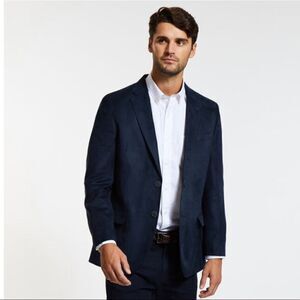 Nautica Branford Ultra Suede Navy Jacket Sz 44S